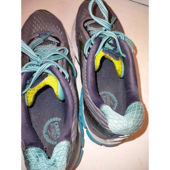 Brooks Ghost 9 Running Shoes Womens Sz 8 Athletic Sneakers Gray Teal 1202251B151 - Picture 6 of 7